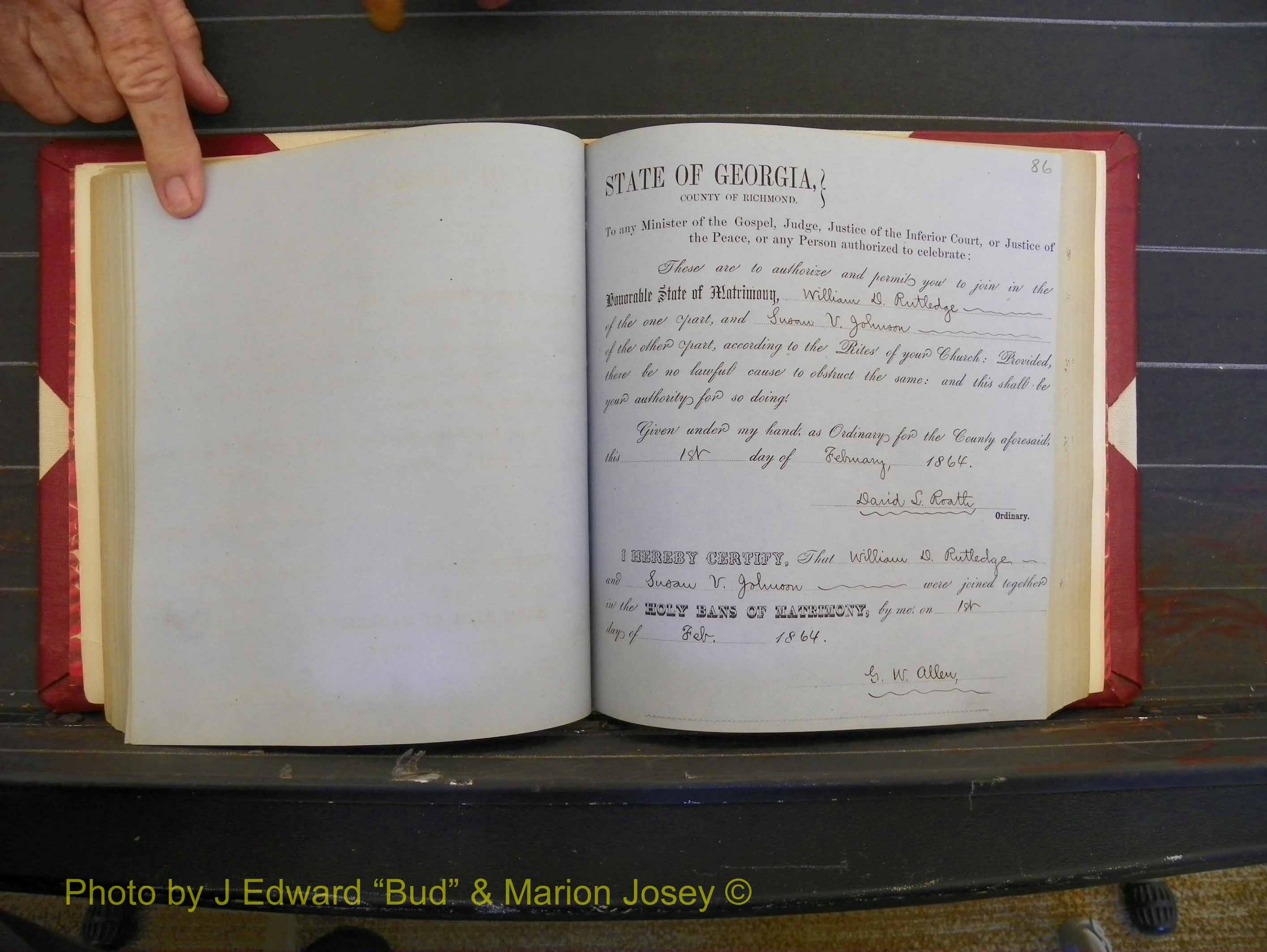 Richmond Marriages, Book D, 1863-1864 P 086.JPG