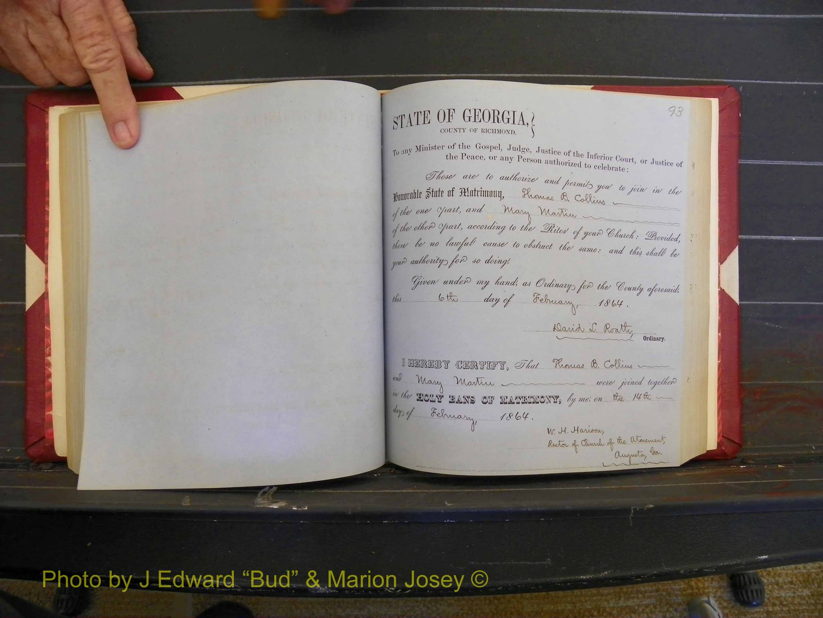 Richmond Marriages, Book D, 1863-1864 P 093.JPG