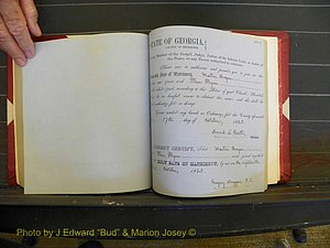 Richmond Marriages, Book D, 1863-1864 P 149.JPG