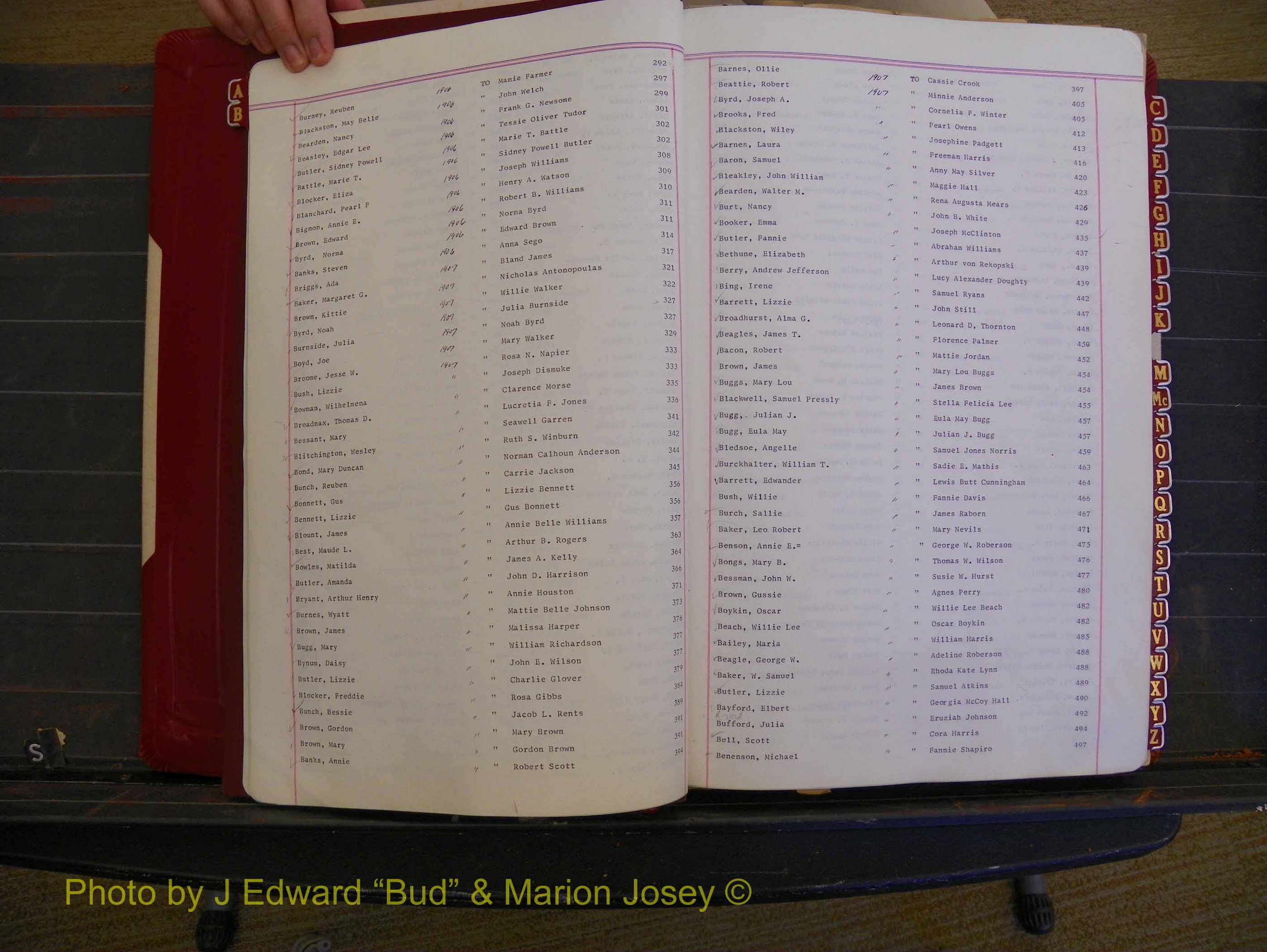 Richmond Marriages, Book DD, 1905-1907 Index B  (104).JPG