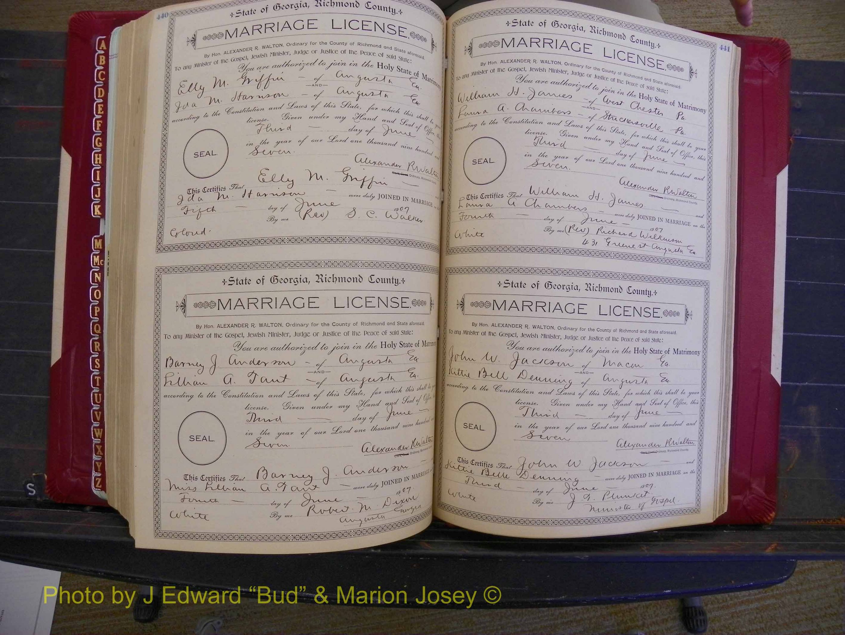 Richmond Marriages, Book DD, 1905-1907 O 440-441.JPG