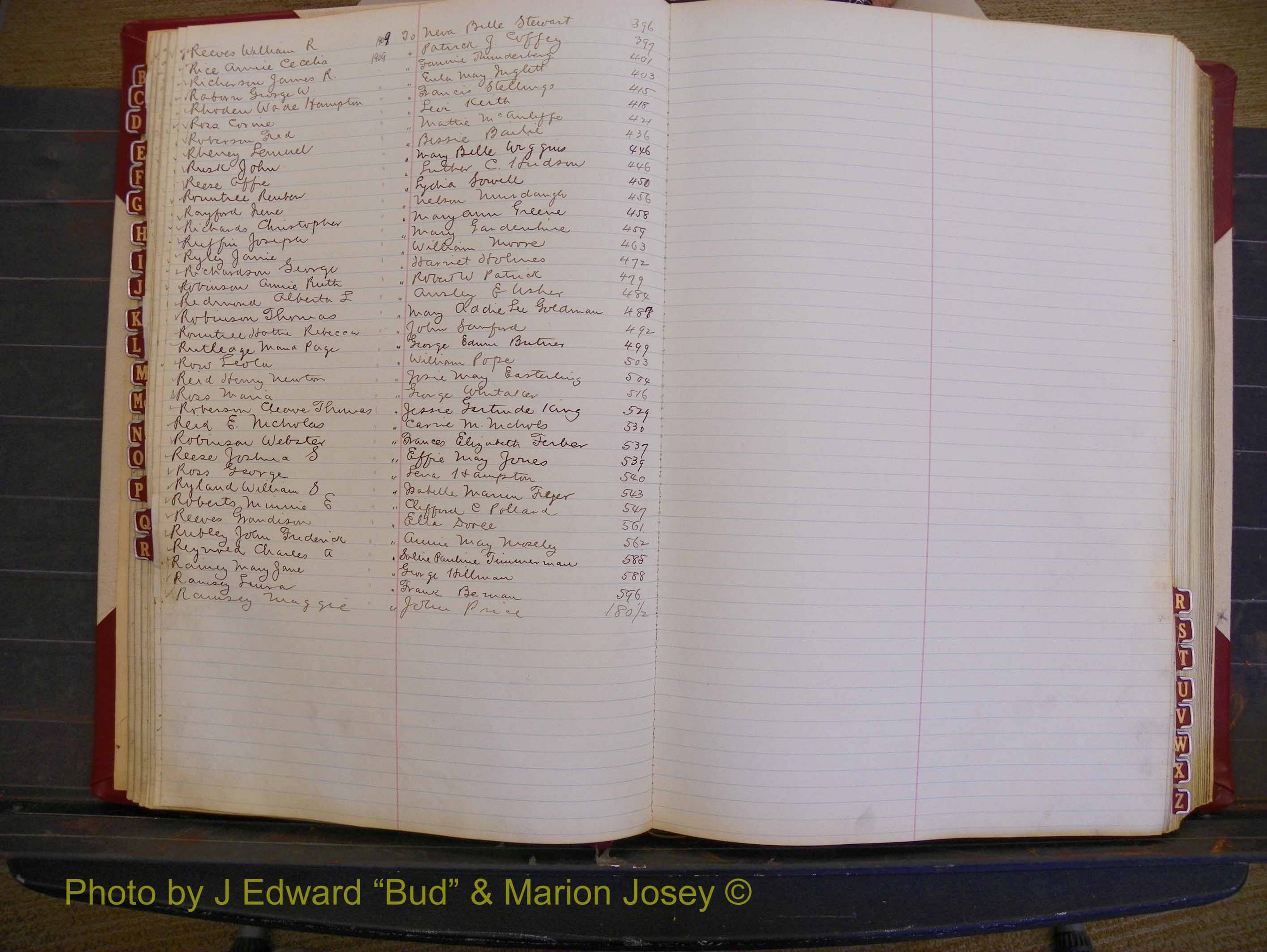 Richmond Marriages, Book EE, 1907-1909 Index R (130).JPG