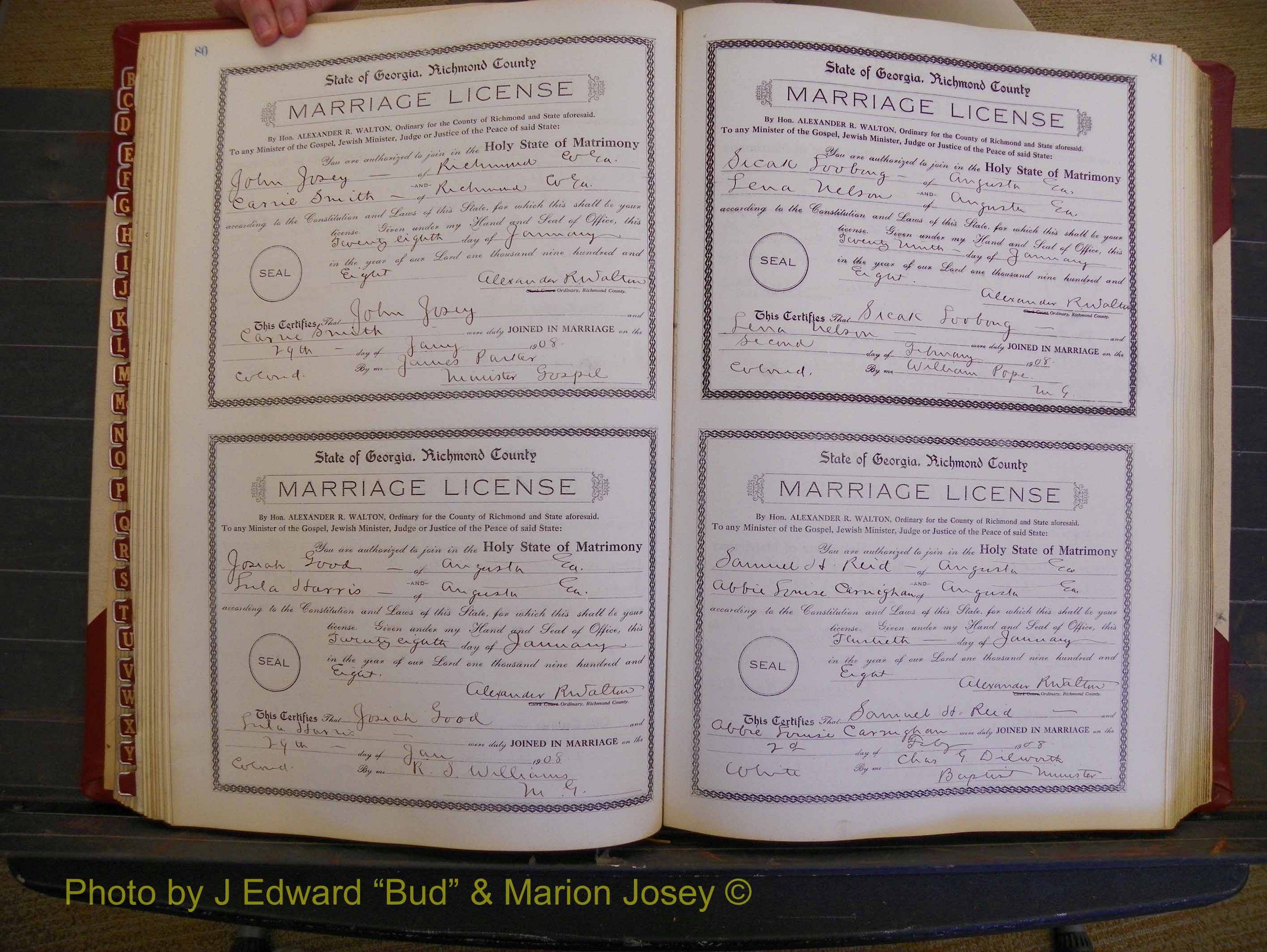 Richmond Marriages, Book EE, 1907-1909 P 080-081.JPG