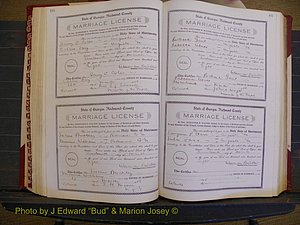 Richmond Marriages, Book EE, 1907-1909 P 116-117.JPG