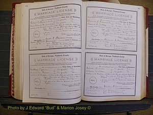 Richmond Marriages, Book EE, 1907-1909 P 164-165.JPG