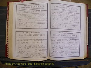 Richmond Marriages, Book EE, 1907-1909 P 176-177.JPG