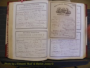 Richmond Marriages, Book EE, 1907-1909 P 180-181.JPG