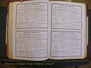 Richmond Marriages, Book EE, 1907-1909 P 182-183.JPG