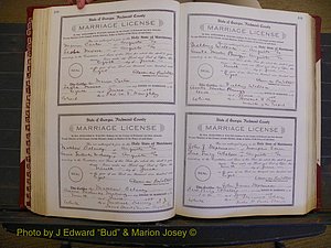 Richmond Marriages, Book EE, 1907-1909 P 188-189.JPG