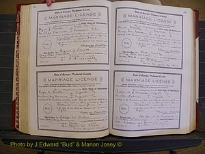 Richmond Marriages, Book EE, 1907-1909 P 194-195.JPG