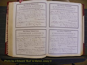 Richmond Marriages, Book EE, 1907-1909 P 202-203.JPG
