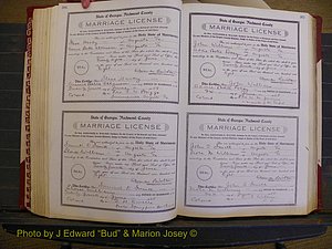 Richmond Marriages, Book EE, 1907-1909 P 206-207.JPG