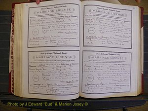 Richmond Marriages, Book EE, 1907-1909 P 214-215.JPG