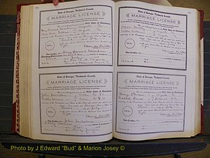Richmond Marriages, Book EE, 1907-1909 P 216-217.JPG