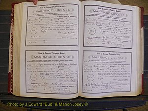 Richmond Marriages, Book EE, 1907-1909 P 250-251.JPG
