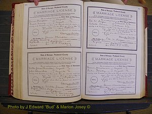 Richmond Marriages, Book EE, 1907-1909 P 260-261.JPG