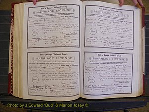Richmond Marriages, Book EE, 1907-1909 P 274-275.JPG