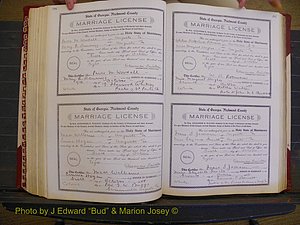 Richmond Marriages, Book EE, 1907-1909 P 286-287.JPG