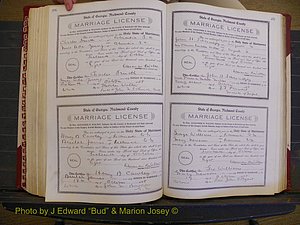 Richmond Marriages, Book EE, 1907-1909 P 296-297.JPG