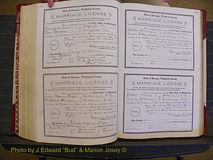 Richmond Marriages, Book EE, 1907-1909 P 348-349.JPG