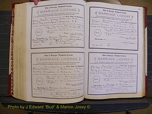Richmond Marriages, Book EE, 1907-1909 P 350-351.JPG