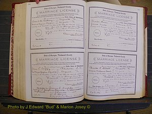 Richmond Marriages, Book EE, 1907-1909 P 356-357.JPG