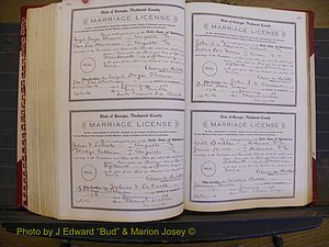 Richmond Marriages, Book EE, 1907-1909 P 406-407.JPG