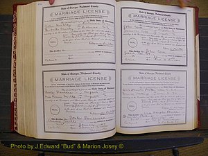 Richmond Marriages, Book EE, 1907-1909 P 414-415.JPG