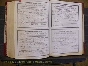 Richmond Marriages, Book EE, 1907-1909 P 438-439.JPG