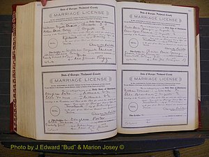 Richmond Marriages, Book EE, 1907-1909 P 444-445.JPG