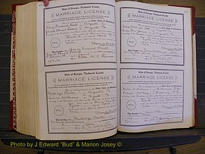 Richmond Marriages, Book EE, 1907-1909 P 488-489.JPG