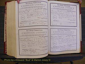 Richmond Marriages, Book EE, 1907-1909 P 498-499.JPG