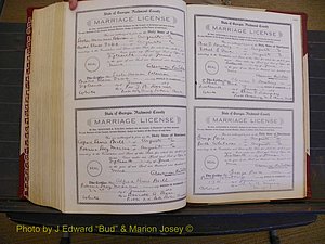 Richmond Marriages, Book EE, 1907-1909 P 544-545.JPG