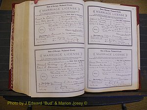 Richmond Marriages, Book EE, 1907-1909 P 556-557.JPG