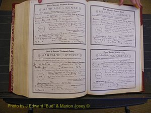 Richmond Marriages, Book EE, 1907-1909 P 574-575.JPG