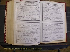 Richmond Marriages, Book EE, 1907-1909 P 586-587.JPG