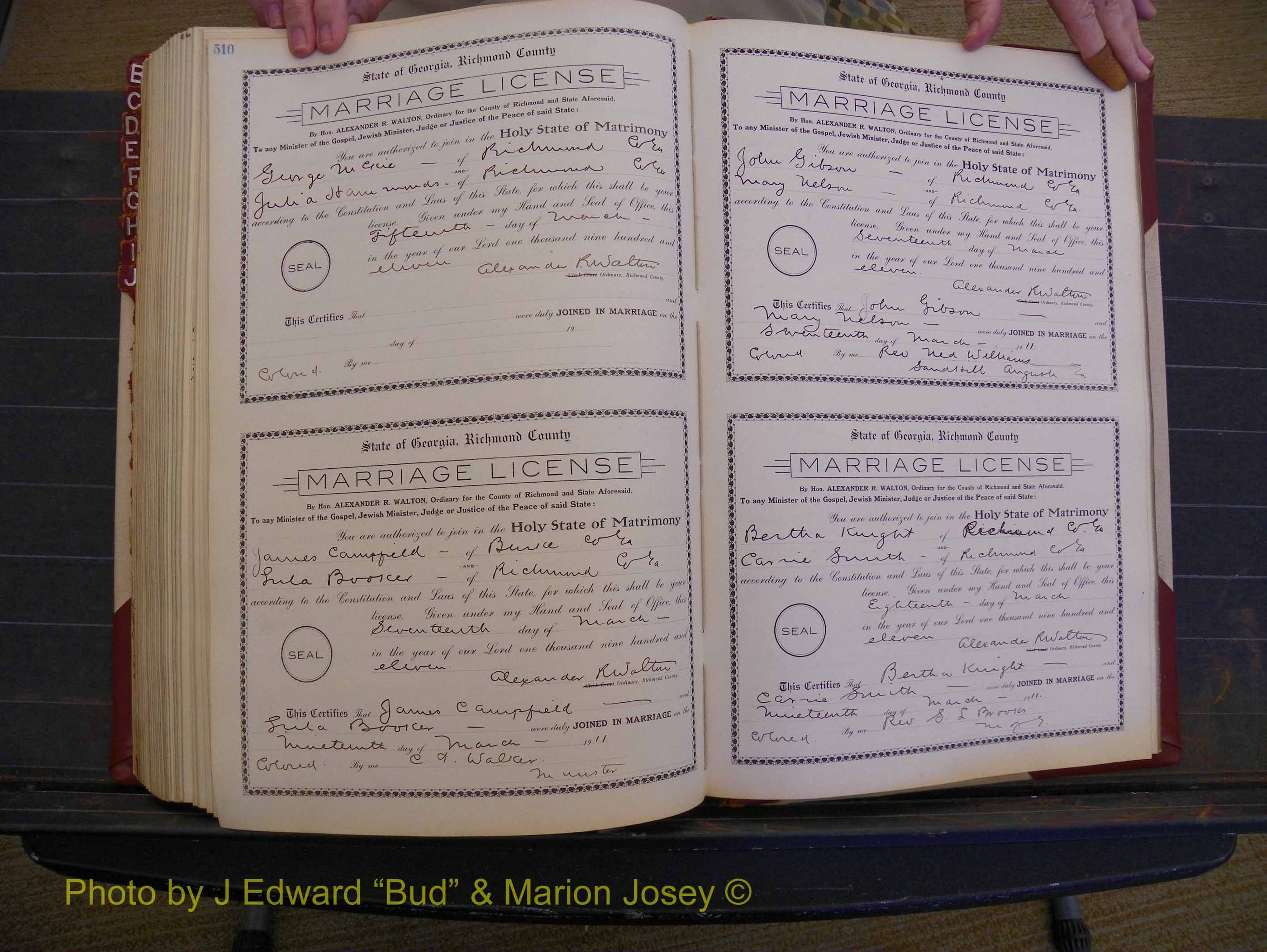 Richmond Marriages, Book FF, 1909-1911 P 510-511.JPG