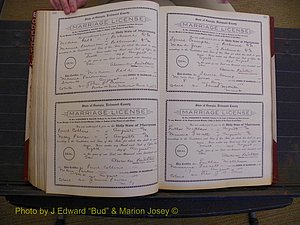 Richmond Marriages, Book FF, 1909-1911 P 306-307.JPG