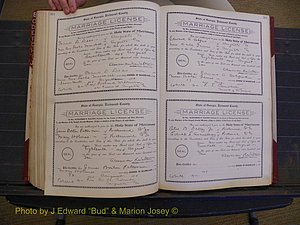 Richmond Marriages, Book FF, 1909-1911 P 314-315.JPG