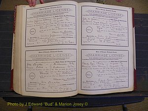 Richmond Marriages, Book FF, 1909-1911 P 354-355.JPG