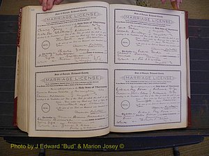 Richmond Marriages, Book FF, 1909-1911 P 422-423.JPG