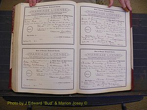 Richmond Marriages, Book FF, 1909-1911 P 452-453.JPG