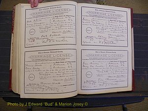 Richmond Marriages, Book FF, 1909-1911 P 464-465.JPG