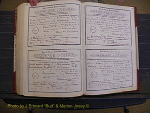 Richmond Marriages, Book FF, 1909-1911 P 496-497.JPG