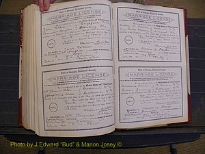 Richmond Marriages, Book FF, 1909-1911 P 530-531.JPG