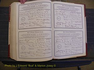 Richmond Marriages, Book FF, 1909-1911 P 556-557.JPG