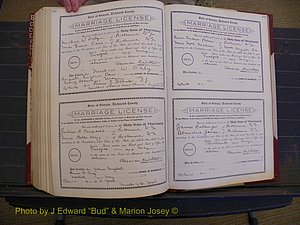 Richmond Marriages, Book FF, 1909-1911 P 558-559.JPG