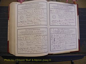 Richmond Marriages, Book FF, 1909-1911 P 562-563.JPG