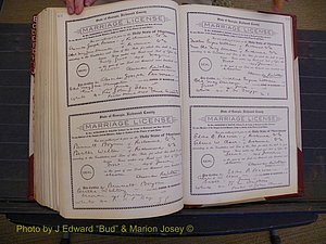 Richmond Marriages, Book FF, 1909-1911 P 574-575.JPG