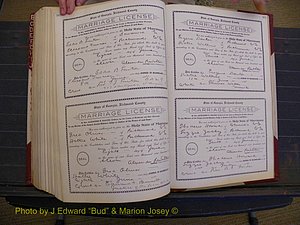 Richmond Marriages, Book FF, 1909-1911 P 582-583.JPG